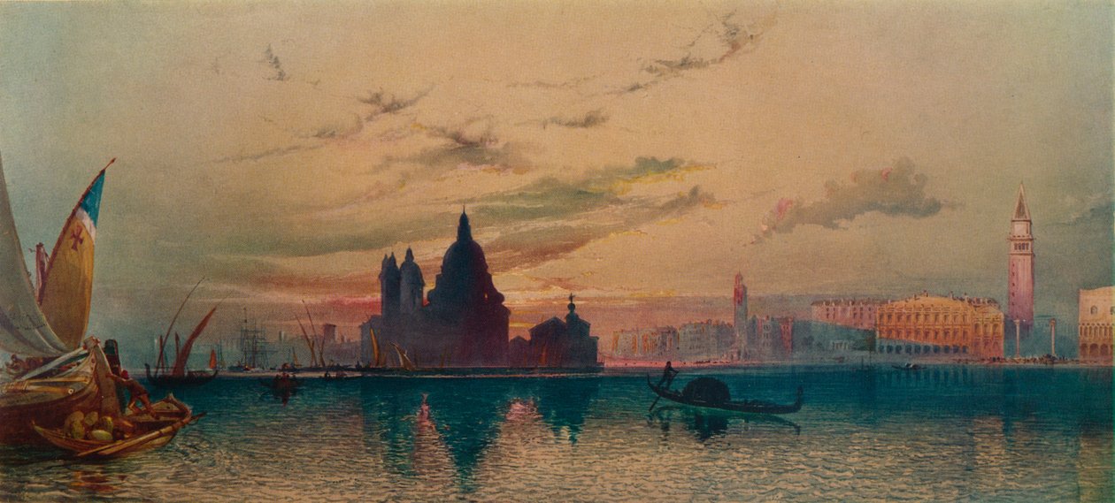 La Santa Salute, San Giorgioból, Velencéből, 1872 alkotó: William Collingwood Smith
