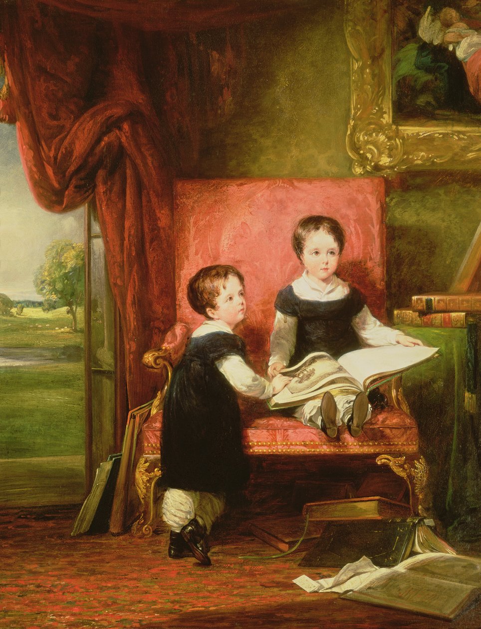 Lord Charles és Lord Thomas Pelham Clinton alkotó: William Collins