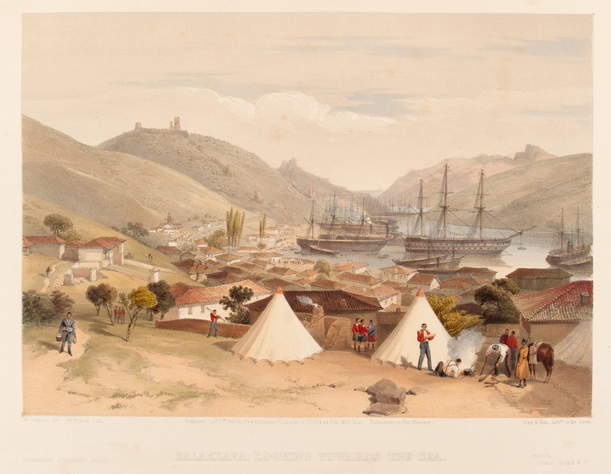 ?Balaklava a tenger felé néz?, 1855 alkotó: William Crimea Simpson