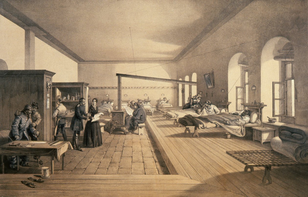 A Scutari Kórház egyik osztálya, 1856 alkotó: William Crimea Simpson