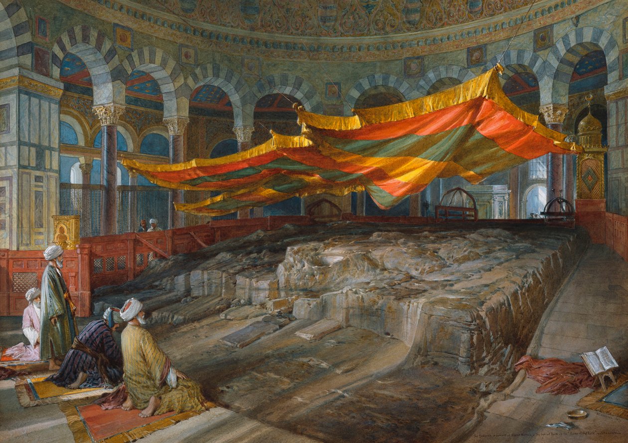 A szent szikla, Jeruzsálem, 1887 alkotó: William Crimea Simpson