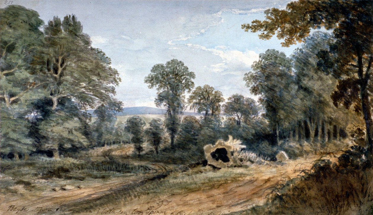 Kilátás a Bayswater Hillre, London, 1803 alkotó: William Crotch