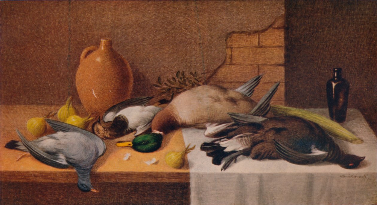 Csendélet játékmadarak, c1895 alkotó: William Cruikshank