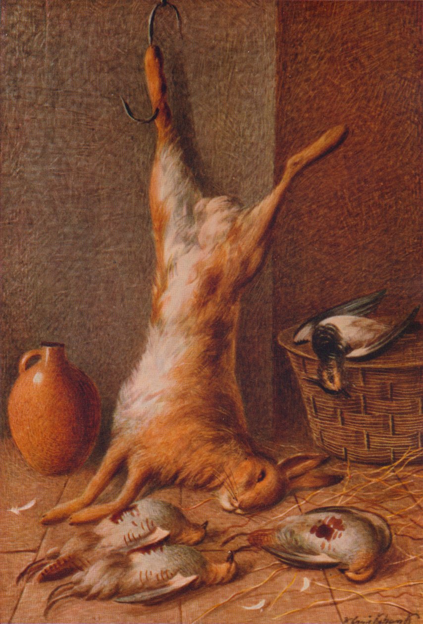 Nyúl csendélet, 1895 alkotó: William Cruikshank