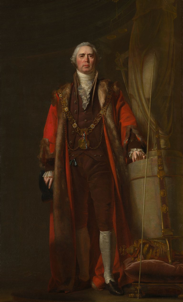 Charles Thorp mint Dublin főpolgármestere, 1800 körül alkotó: William Cuming