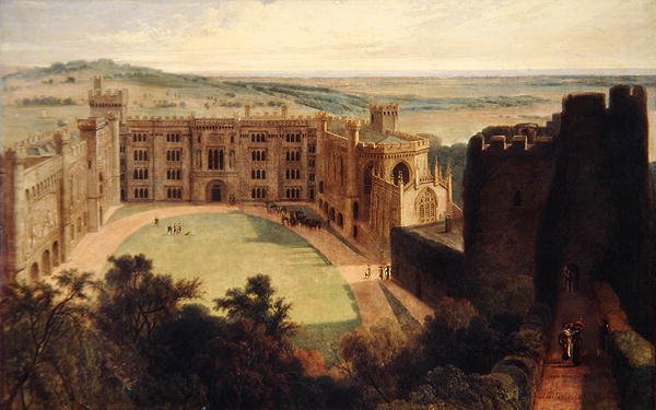 Arundel kastély a tornyból alkotó: William Daniell