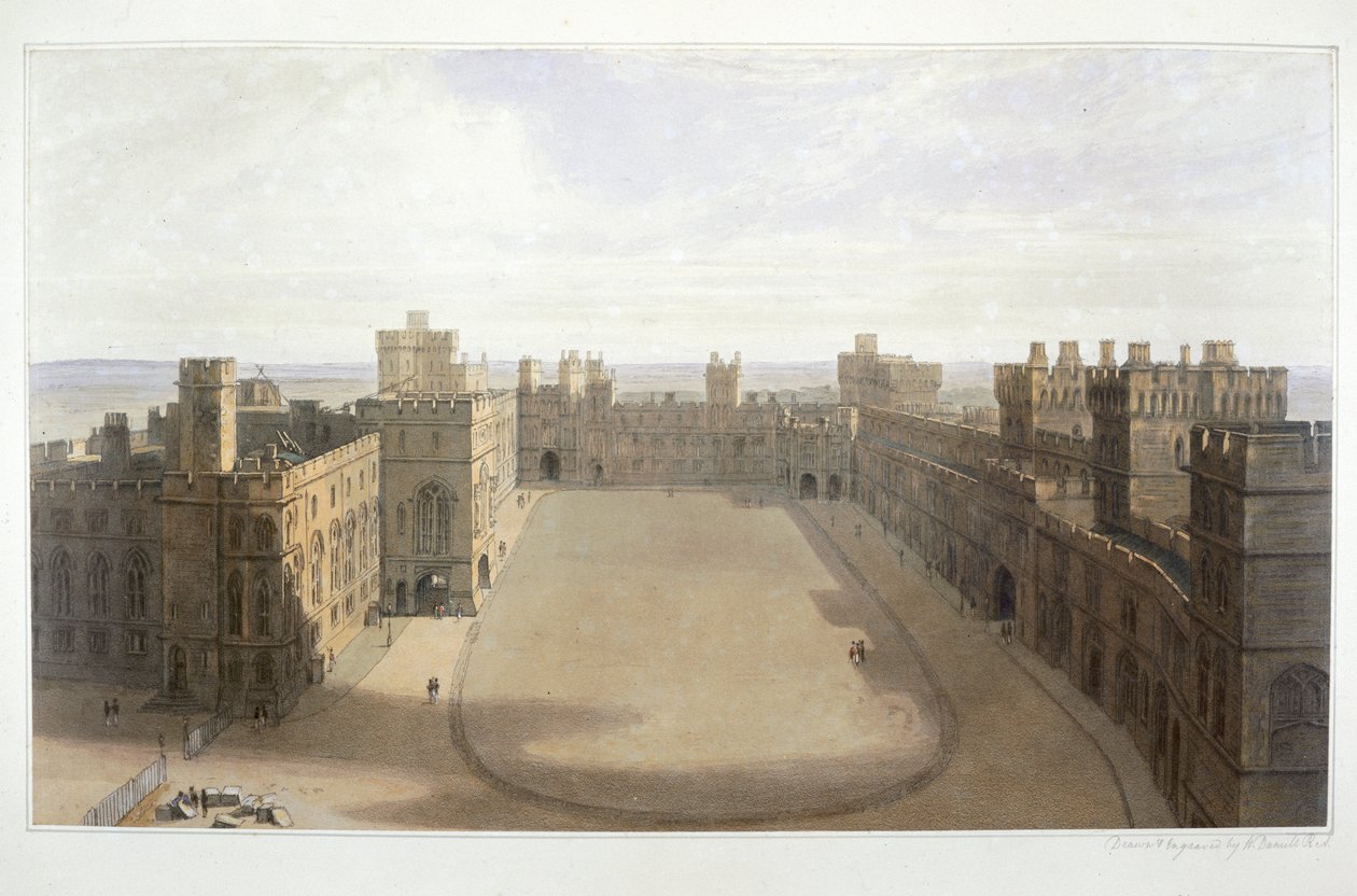 „Nézni a Windsori négyszögre”, 1825-1830 alkotó: William Daniell