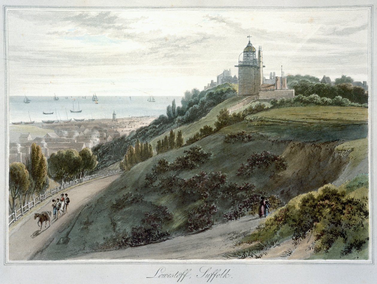 "Lowestoft, Suffolk", 1814-1825 alkotó: William Daniell