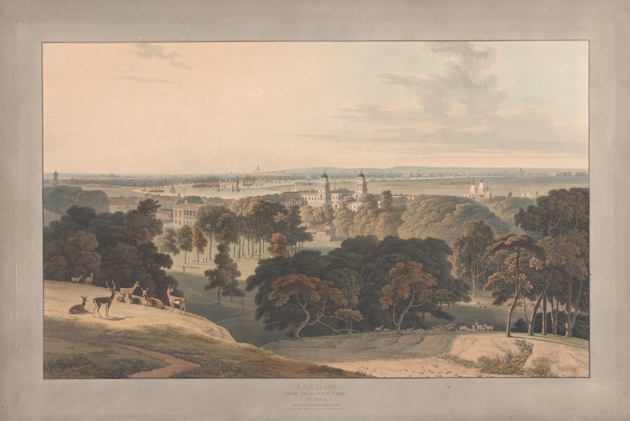 I. tábla: London a Greenwich Parkból alkotó: William Daniell