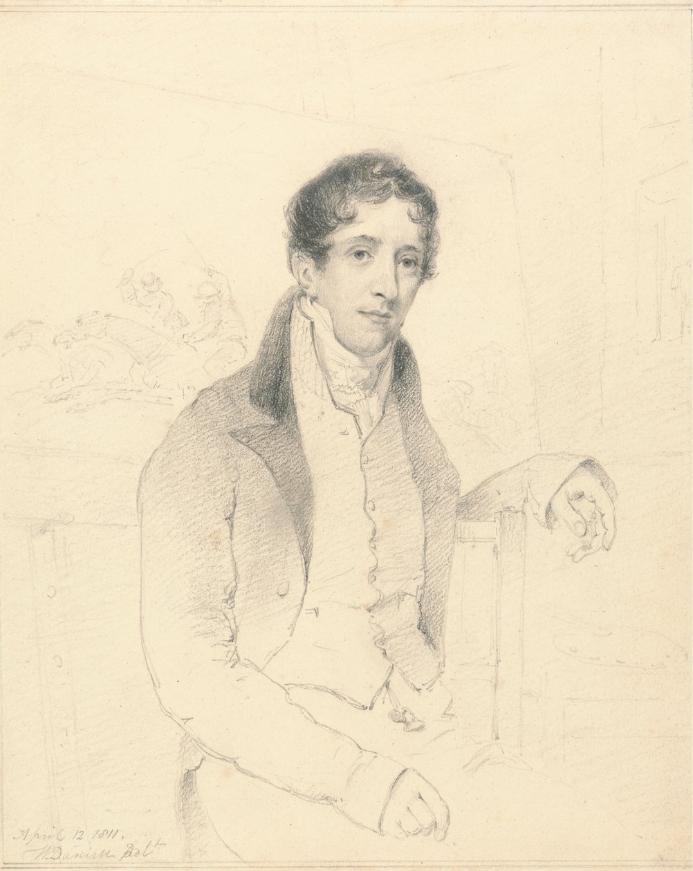 Egy sportművész, esetleg W. B. Daniell portréja alkotó: William Daniell