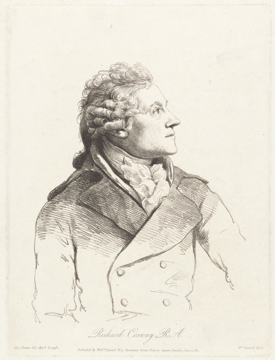 Richard Cosway, R.A. alkotó: William Daniell