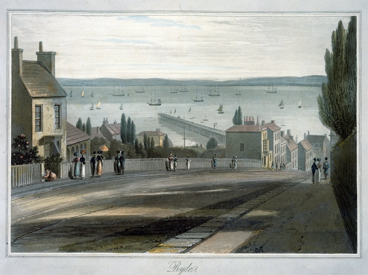 „Ryde”, Wight-sziget, 1814-1825 alkotó: William Daniell