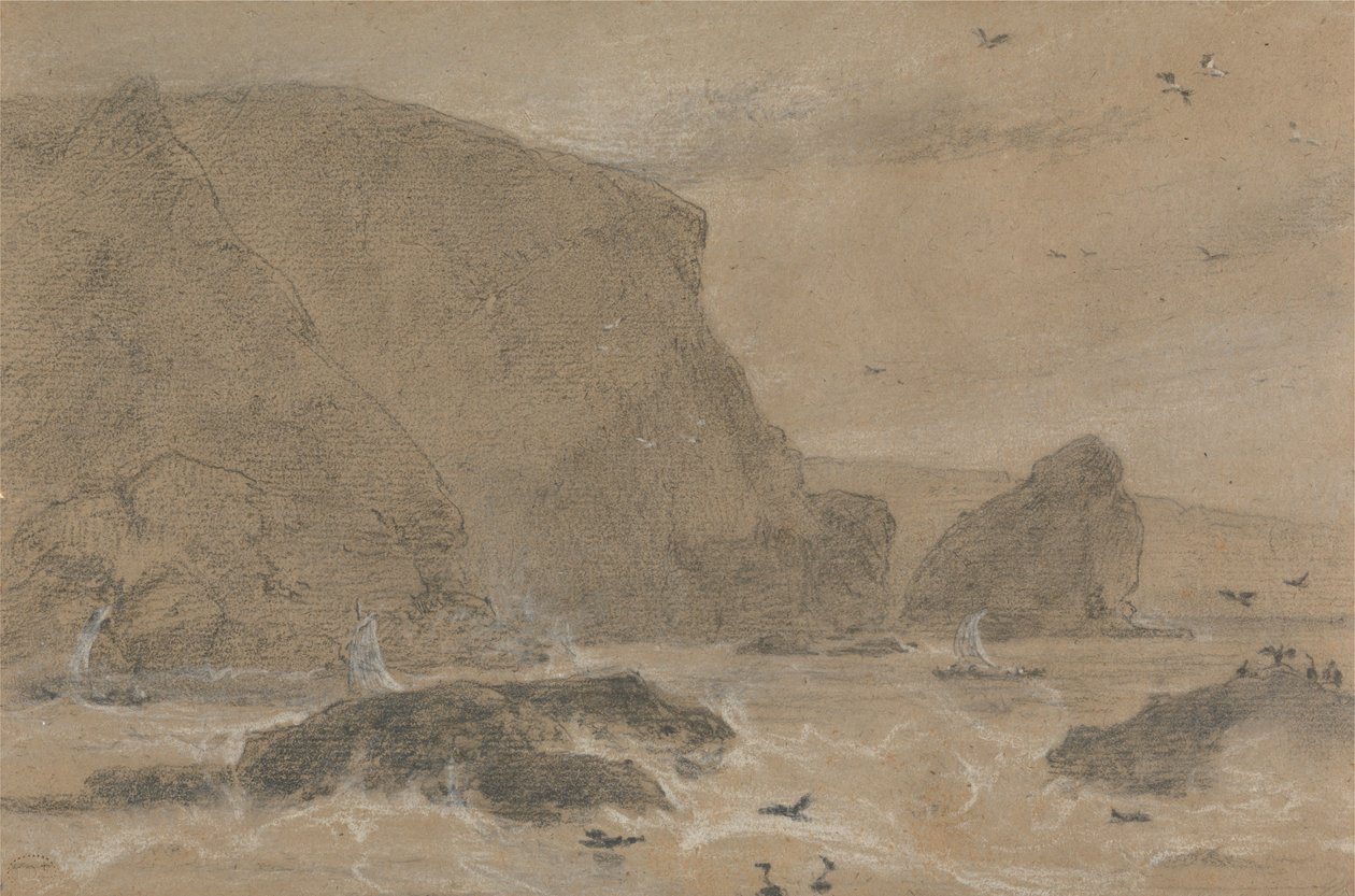 Tengeri édeskömény sziklája, St. Agnes, Cornwall alkotó: William Daniell