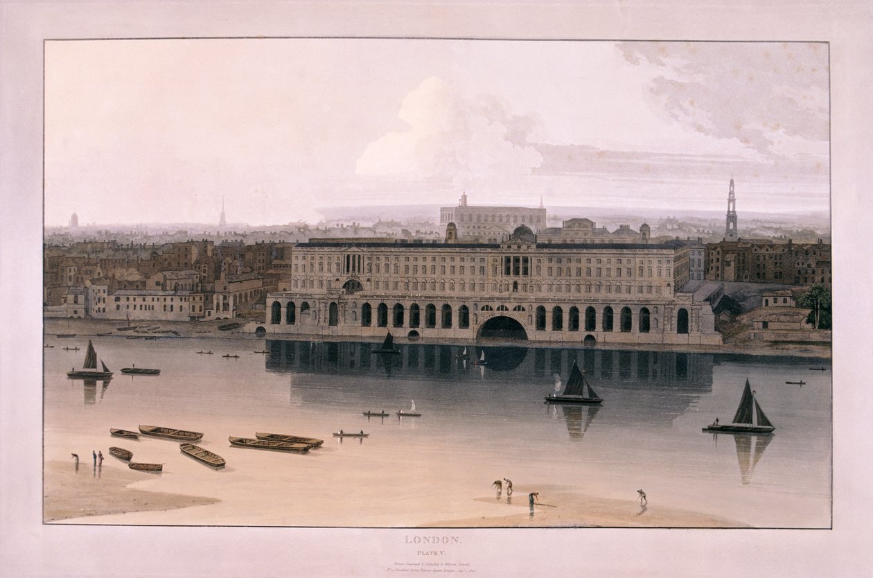 Somerset House, London, 1804 alkotó: William Daniell