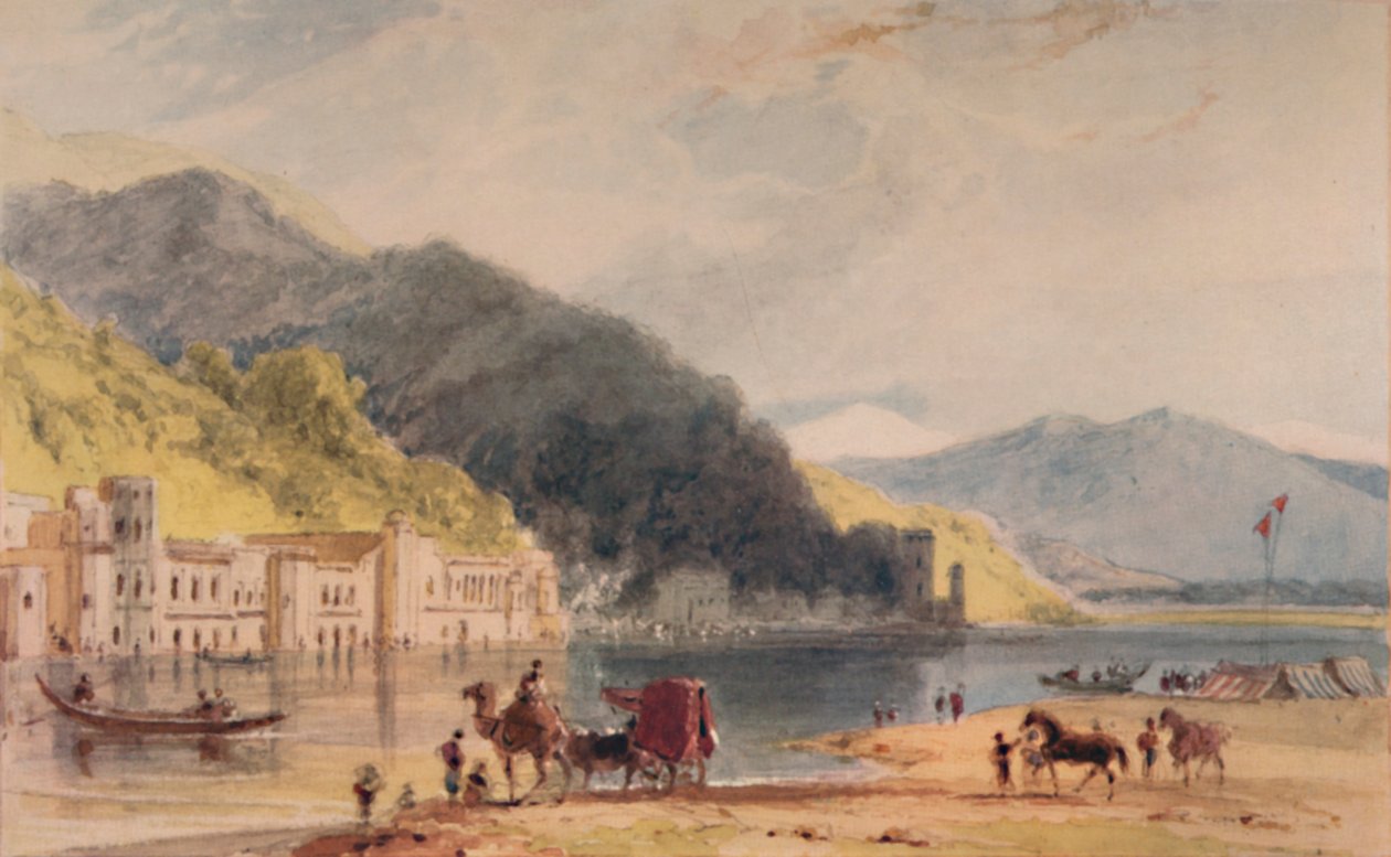 A Hurduwar – ahol a Gangesz behatol Hindoostan síkságába, 1786-1791, 1935 alkotó: William Daniell