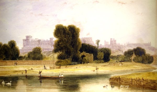 Windsori kastély Etonból, Berkshire-ből alkotó: William Daniell