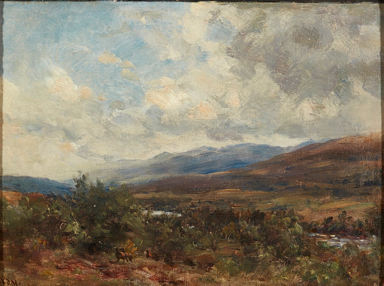 Felhők Moorland felett (olaj, vászon) alkotó: William Darling McKay