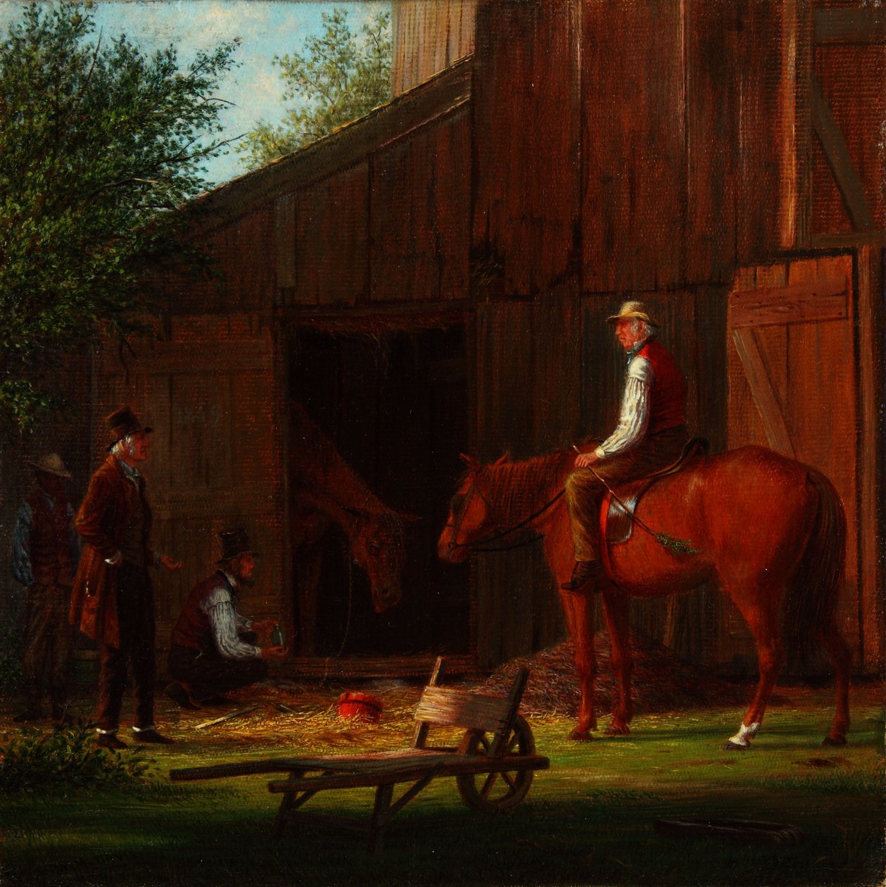 A beteg ló 1869 (Olaj, vászon) alkotó: William Davis