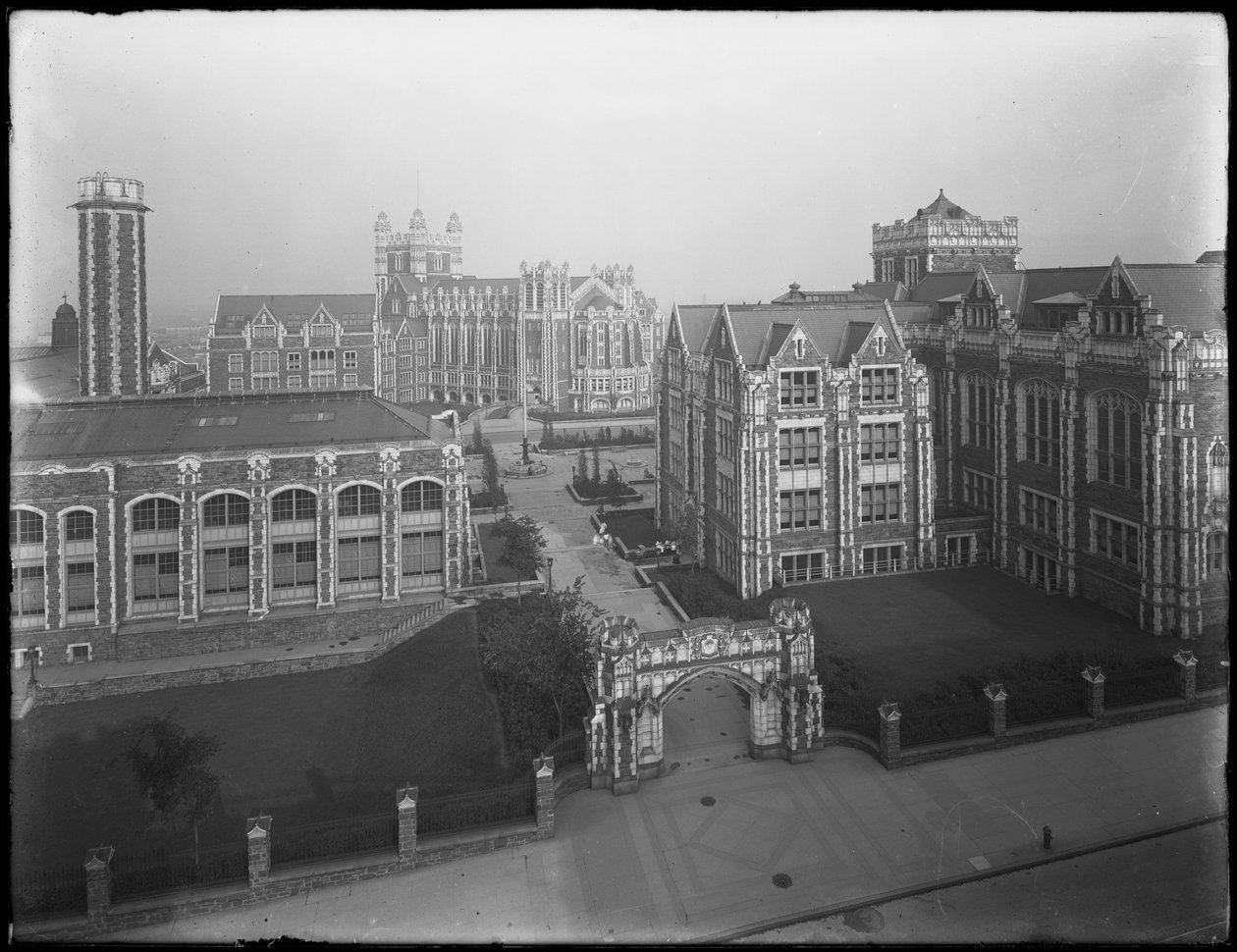 A New York-i City College kampuszának nagy látószöge, New York City, 1914. július 16. alkotó: William Davis Hassler