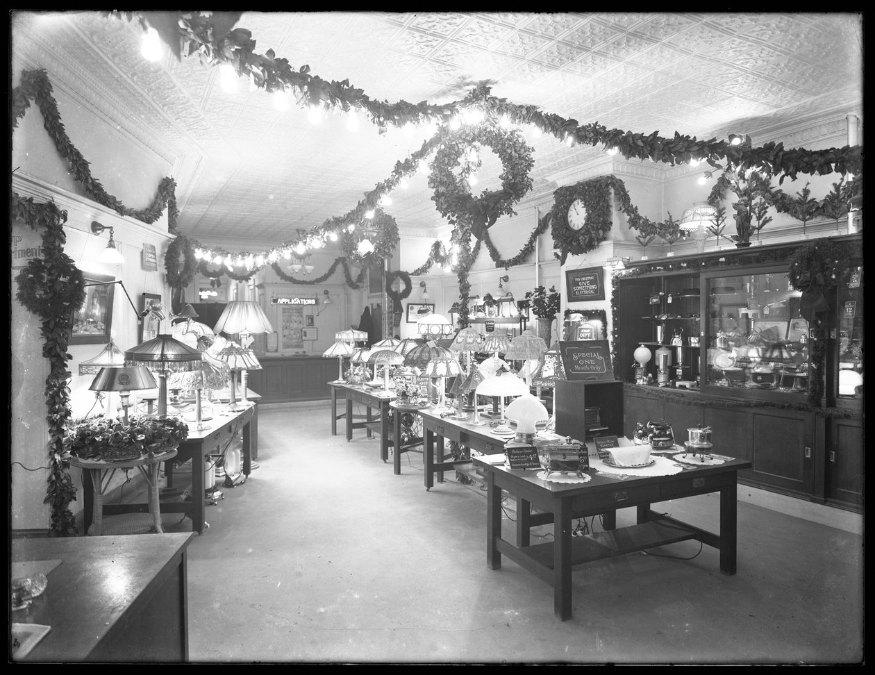 A United Electric Light und Power Company, W. 138th Street és Hamilton Place, New York City, 1914. december 17-i belső nézete elölről hátrafelé alkotó: William Davis Hassler