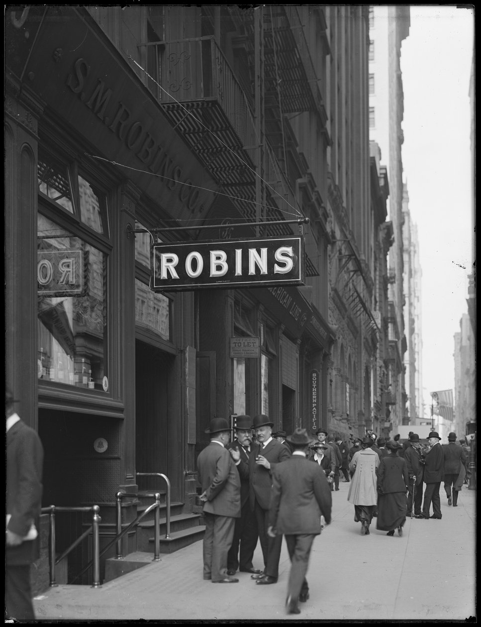S.M. A Robins Co. aláírása a Broadway 35. szám alatt, New York City, 1916. május 2 alkotó: William Davis Hassler