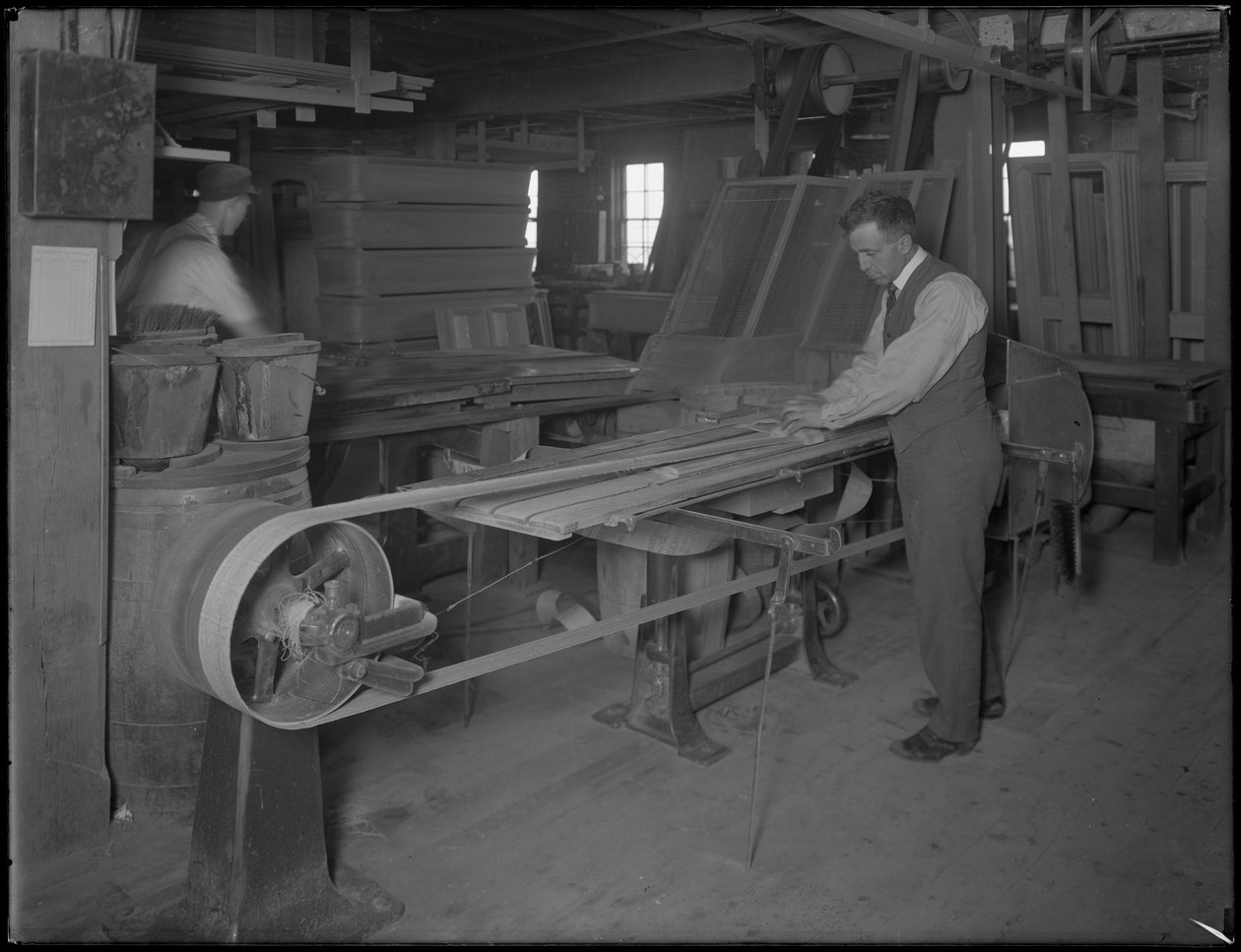 Fakoporsókhoz szánt csiszolólécek, Oneida, New York, 1916. április 3. alkotó: William Davis Hassler