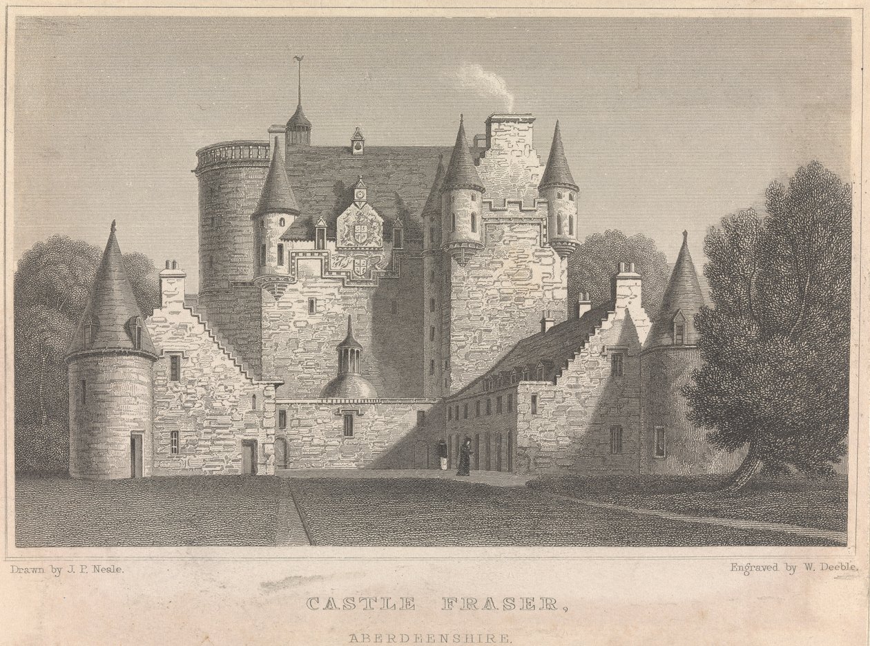 Castle Fraser, Aberdeenshire; 4. oldal (második kötet) alkotó: William Deeble