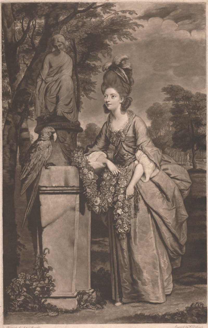 Erzsébet, Derby grófnője alkotó: William Dickinson