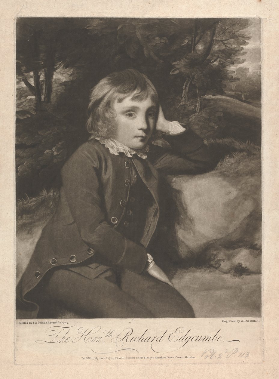 Tisztelt Richard Lord Edgcumbe, Edgcumbe 1. báró alkotó: William Dickinson