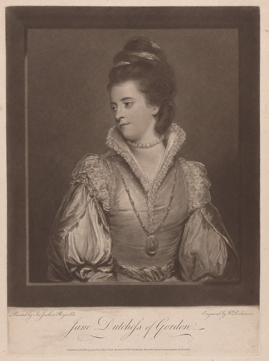 Jane Gordon hercegnője alkotó: William Dickinson