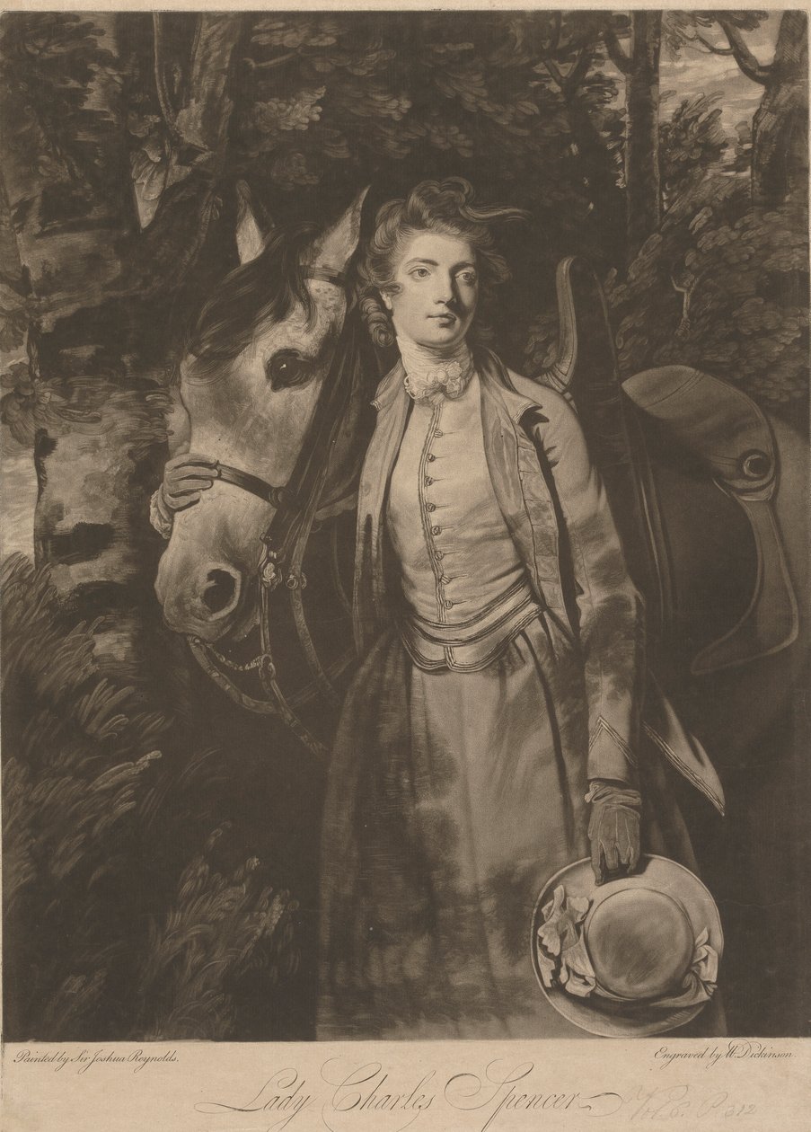 Lady Charles Spencer alkotó: William Dickinson