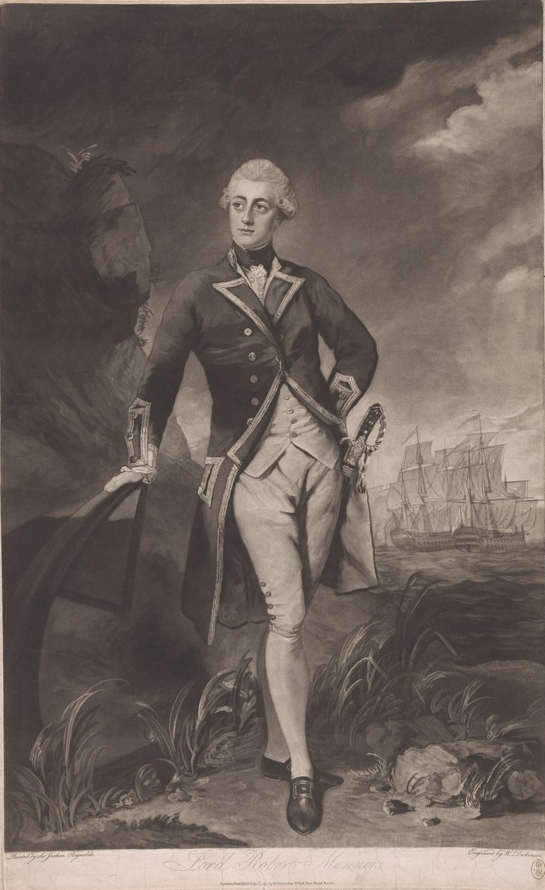 Lord Robert Manners, R.N. kapitány alkotó: William Dickinson