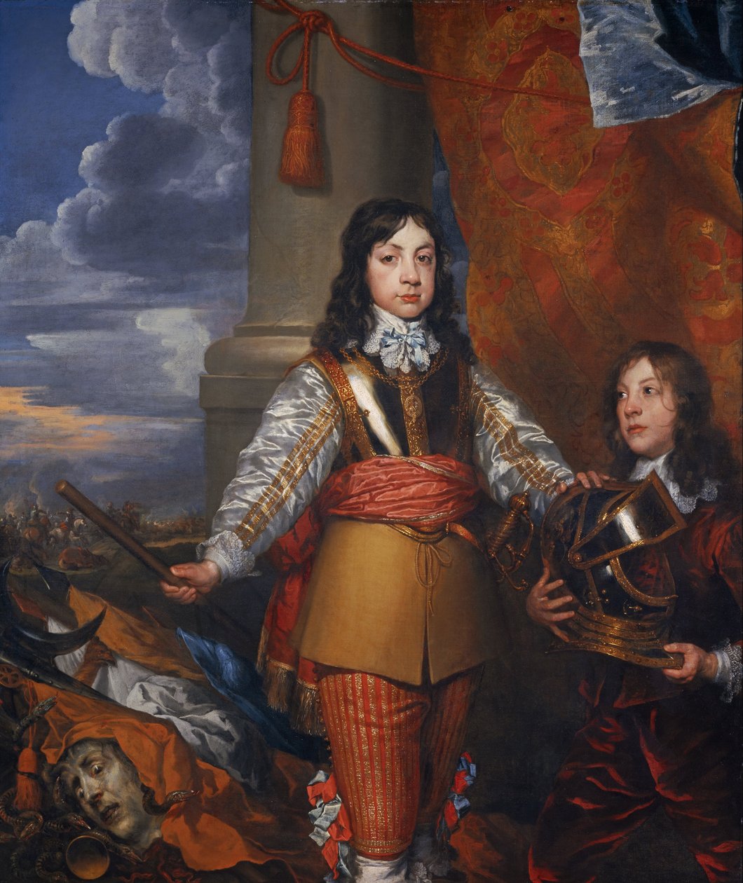 II. Károly, 1630 - 1685. Skót király, 1649 - 1685. Anglia és Írország királya 1660 - 1685 (amikor walesi herceg, egy oldallal). alkotó: William Dobson