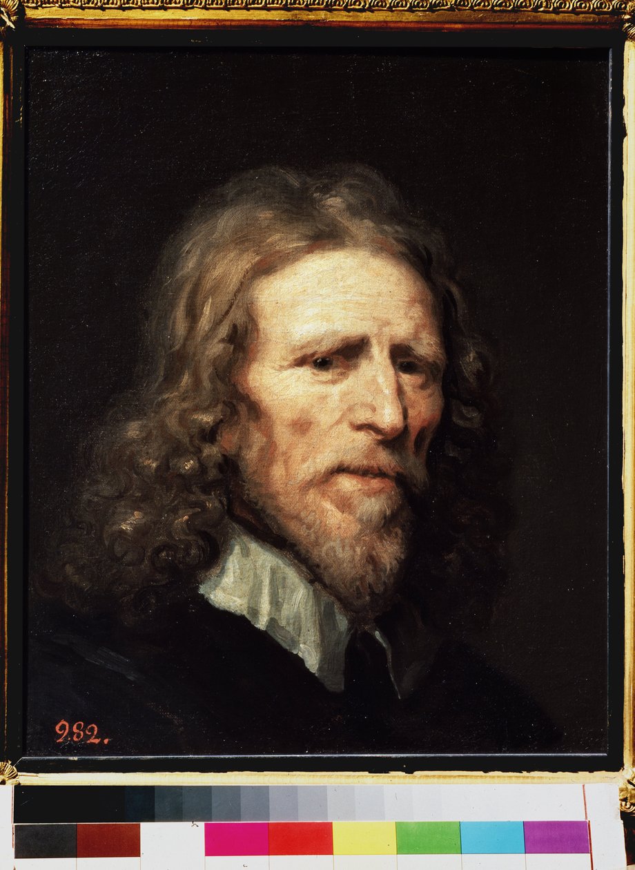 ""Abraham van der Doort (kb. 1575/1580 -1640), holland művész portréja"" William Dobson (kb. 1610-1646) festménye 1640 előtt Méret: 45x38 cm Szentpétervár, Remete Múzeum alkotó: William Dobson