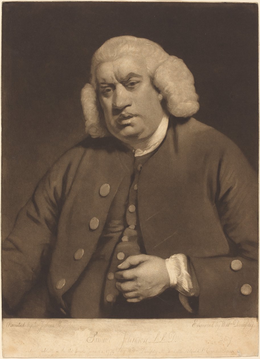 Samuel Johnson alkotó: William Doughty after Sir Joshua Reynolds