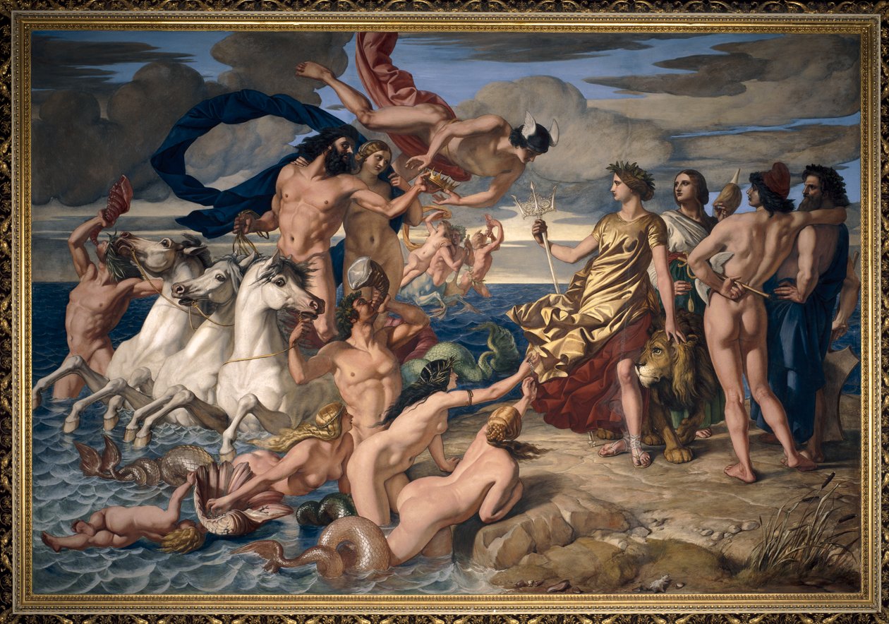 Neptunusz lemond a Tengerek Birodalmáról Britanniának alkotó: William Dyce