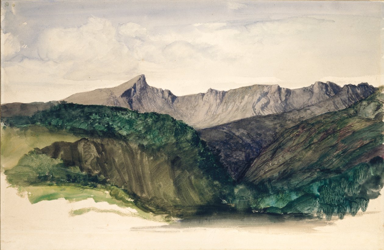 Tanulmány egy távoli hegyláncról, 1860 alkotó: William Dyce