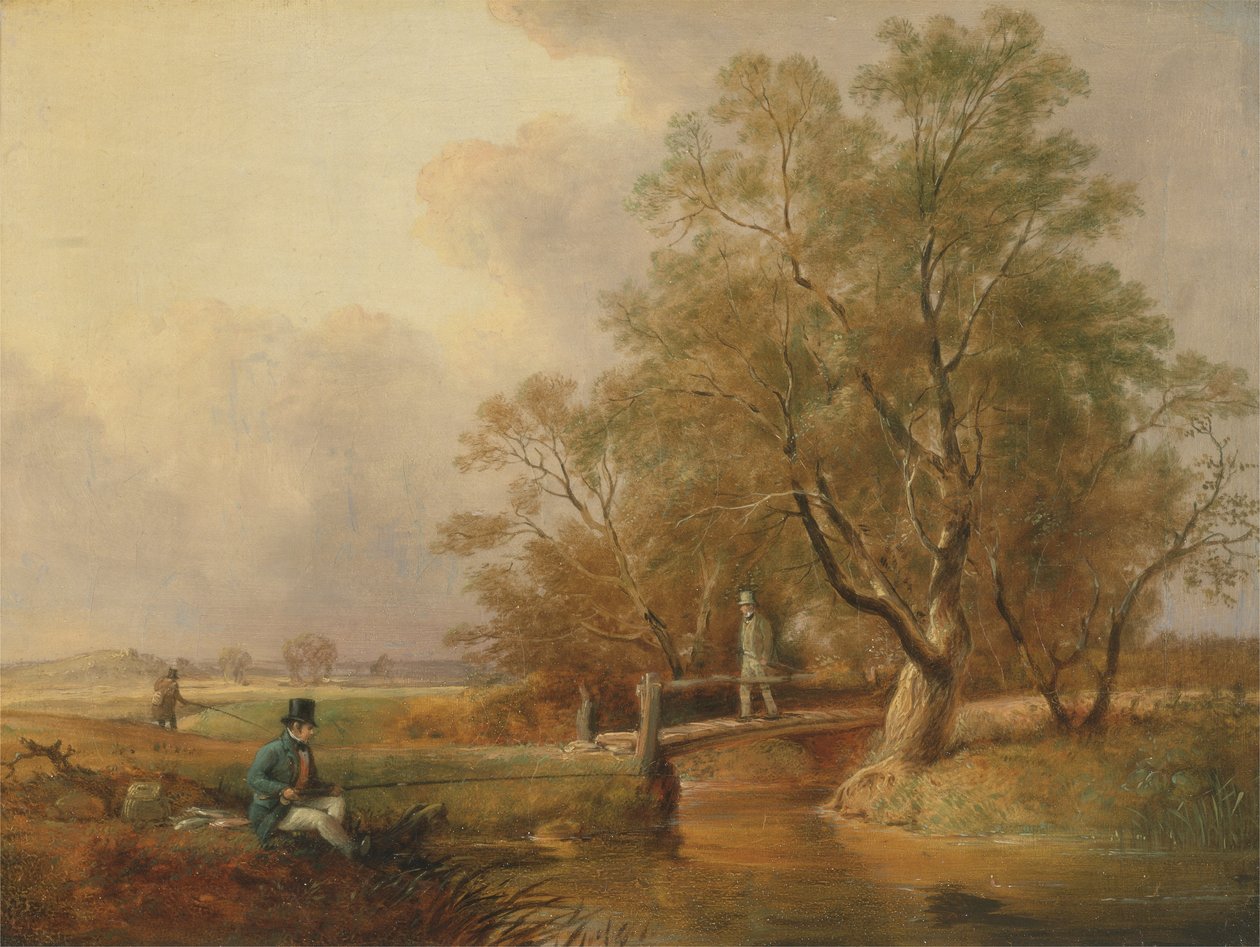 Horgászat: Bottom Fishing (olaj, vászon) alkotó: William E. Jones