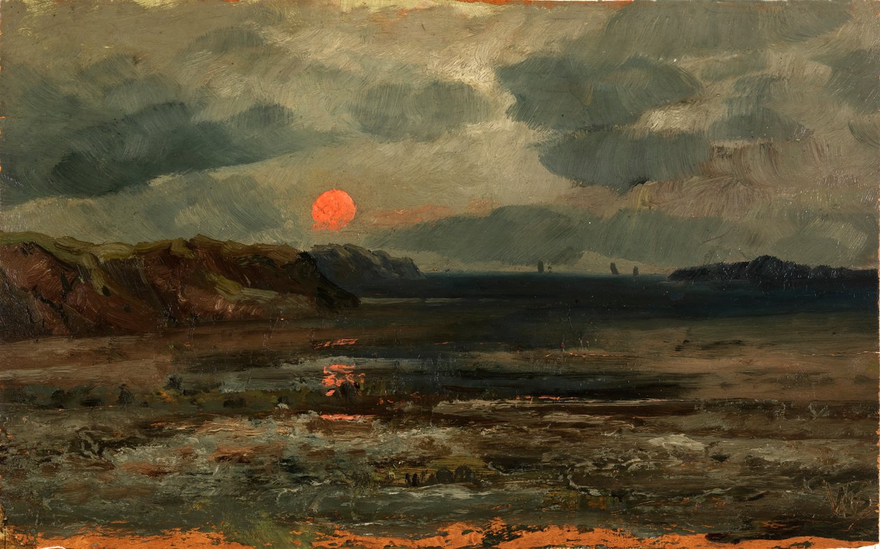 Napkelte Fishing Waters felett – Maine, kb. 1880. alkotó: William E. Norton