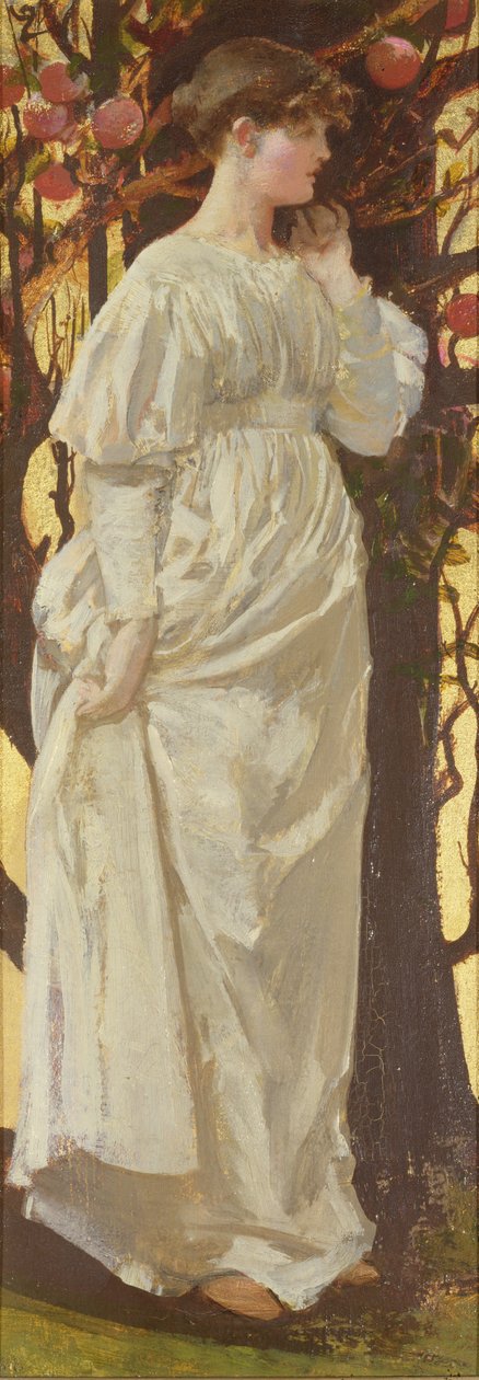 Hallás, 1880 (olaj és aranyfesték, vászon) alkotó: William Edward Frank Britten