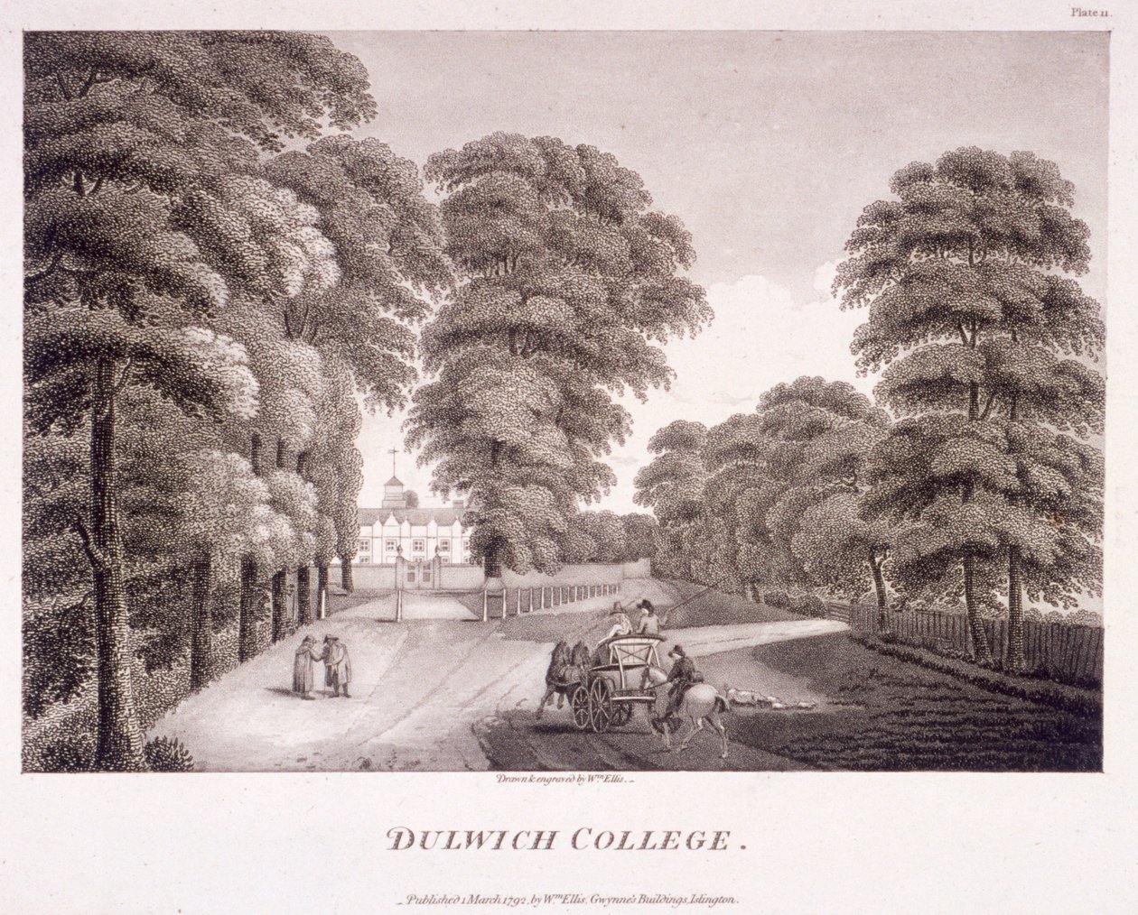 Dulwich College, Camberwell, London, 1792 alkotó: William Ellis