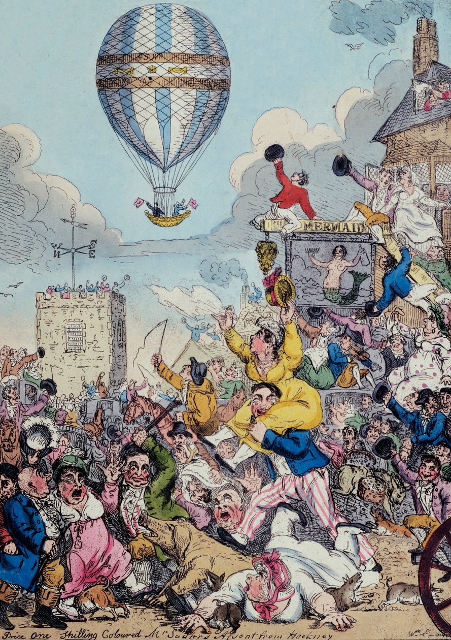 Mr Sadler felemelkedése Hackneyből, 1811 alkotó: William Elmes