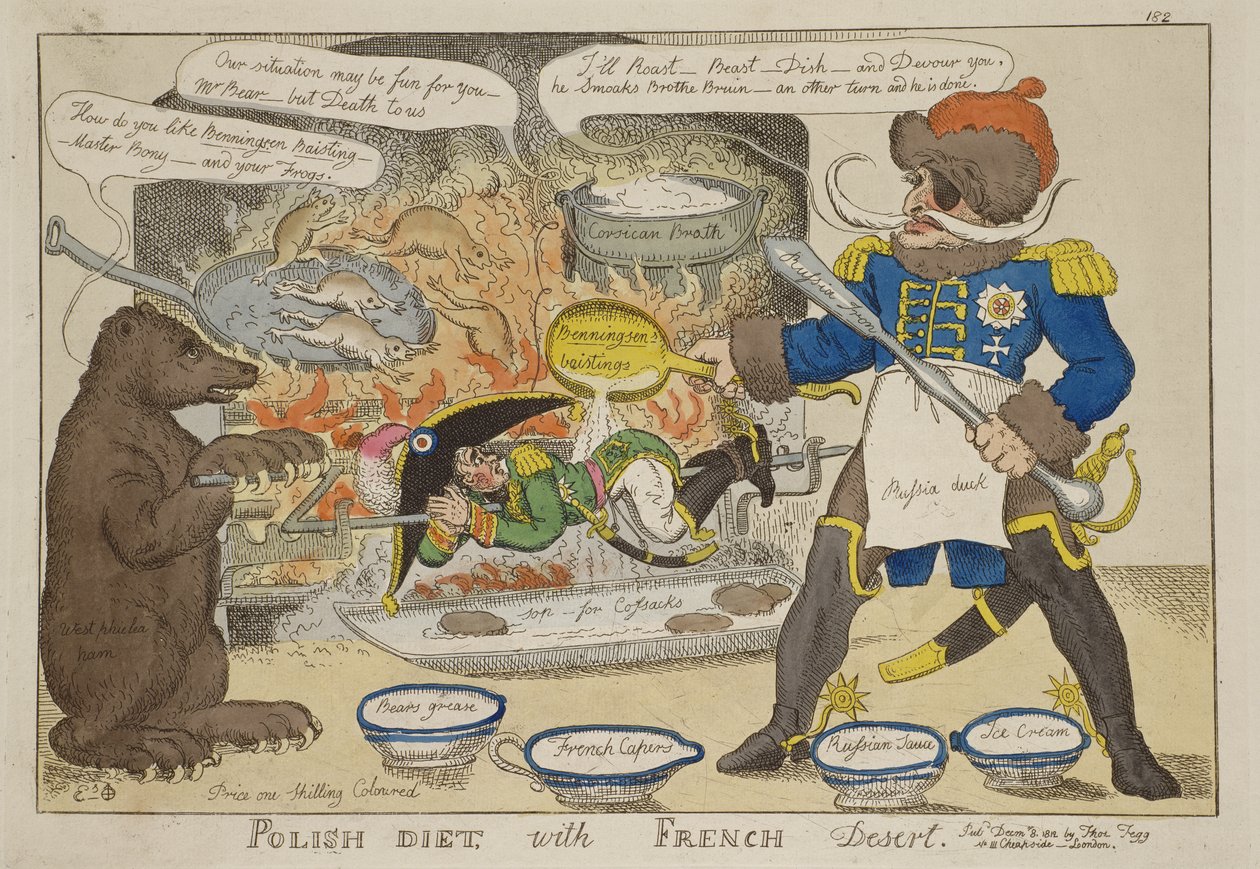 „Lengyel diéta francia desszerttel”, William Elmes, 1812. december 8-án alkotó: William Elmes