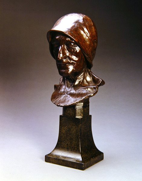 Öregasszony, 1890 körül (réz és bronz) alkotó: William Ernest Reynolds Stephens