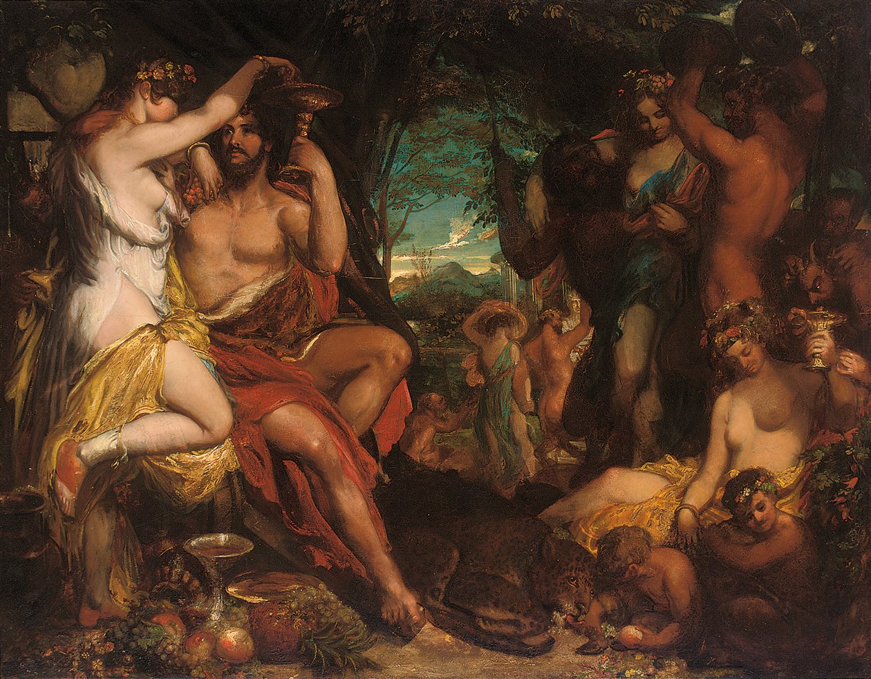 Baccanális mulatság alkotó: William Etty