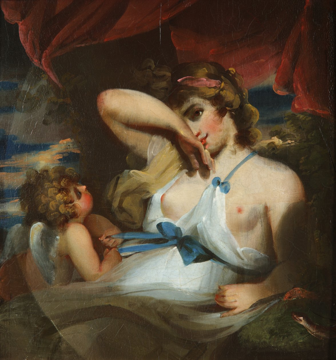 Istennő és Ámor alkotó: William Etty
