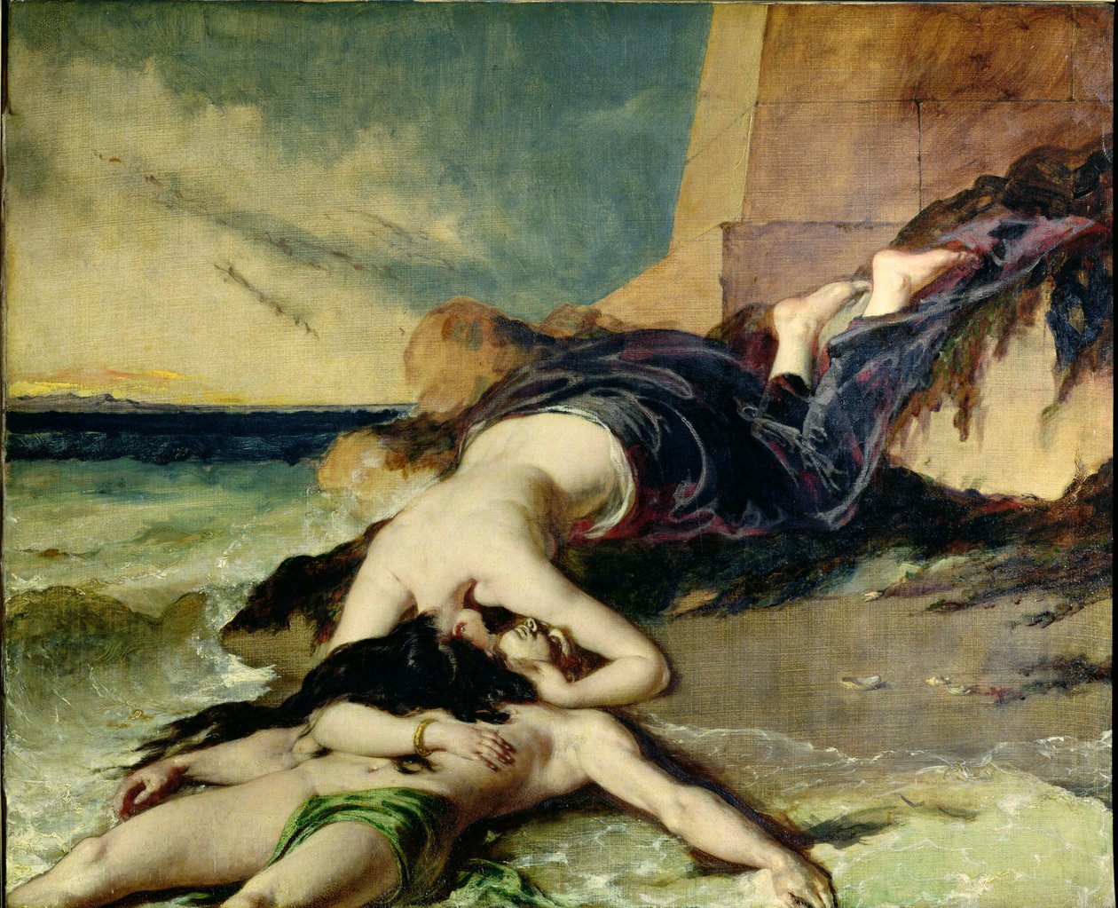 Hero és Leander (olaj, vászon) alkotó: William Etty