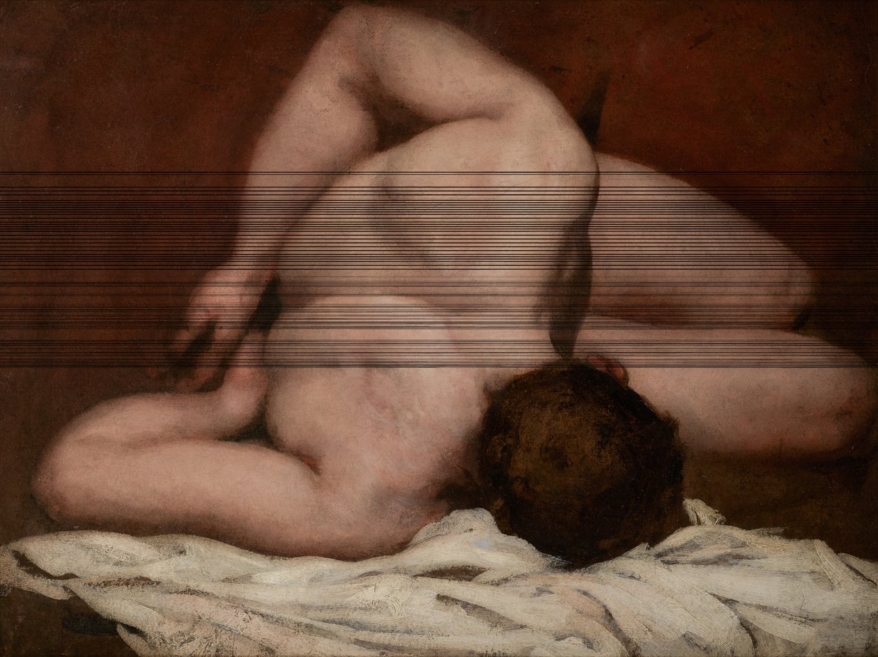 Férfi akt (olaj, vászon) alkotó: William Etty