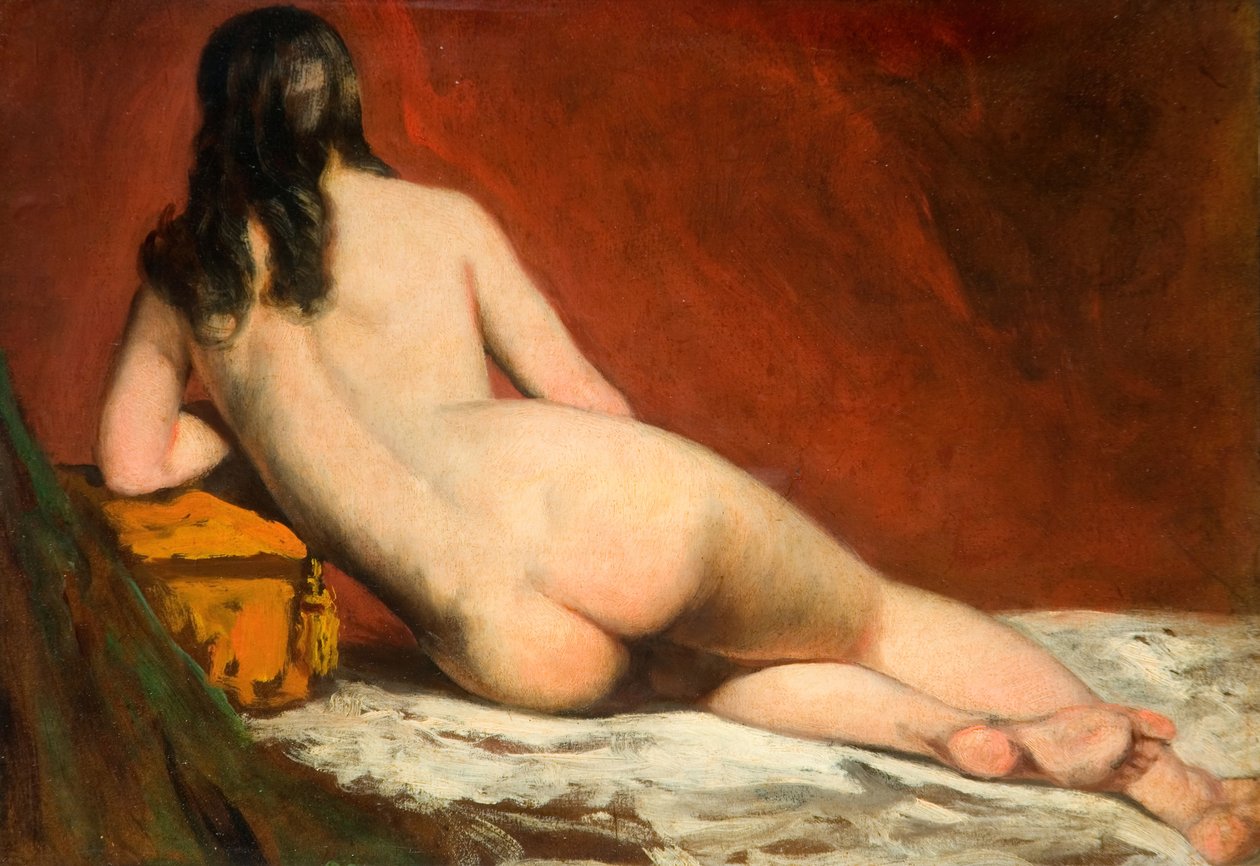 Meztelen tanulmány egy fekvő nőről, 1849. alkotó: William Etty