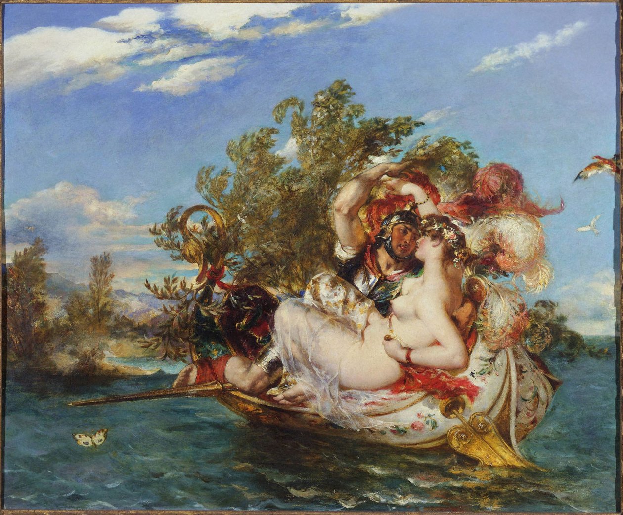 Phaedria és Cymochles alkotó: William Etty